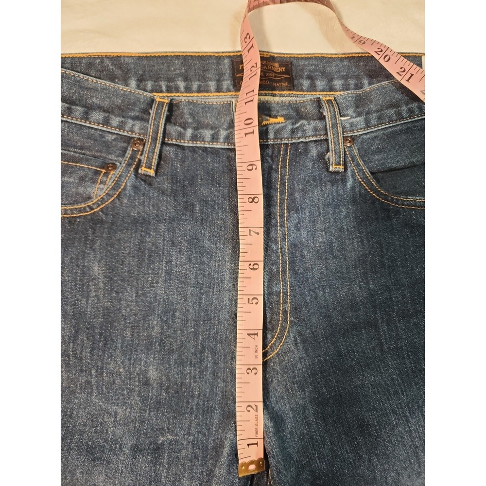 Filson Mens Rail Splitter Jeans 34x34 Straight Leg Made In USA Denim 20172097 - Picture 15 of 15